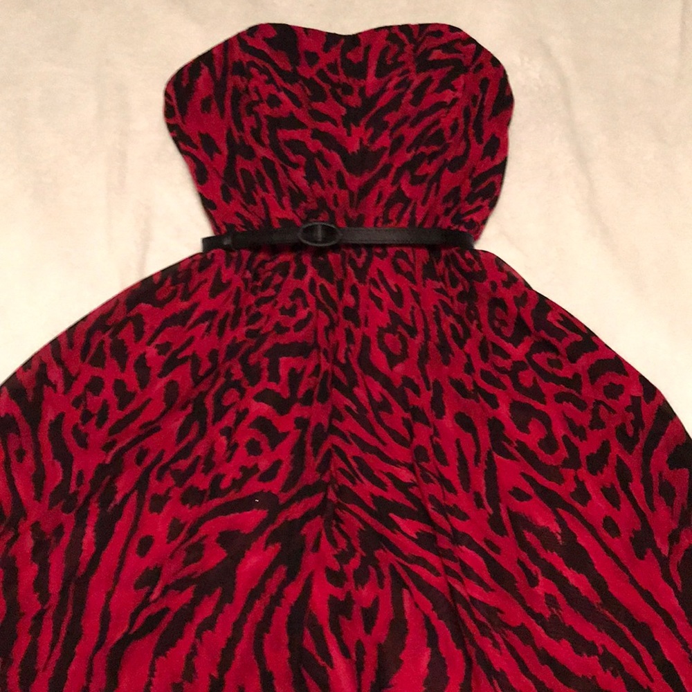 Cocktail dress - red and black